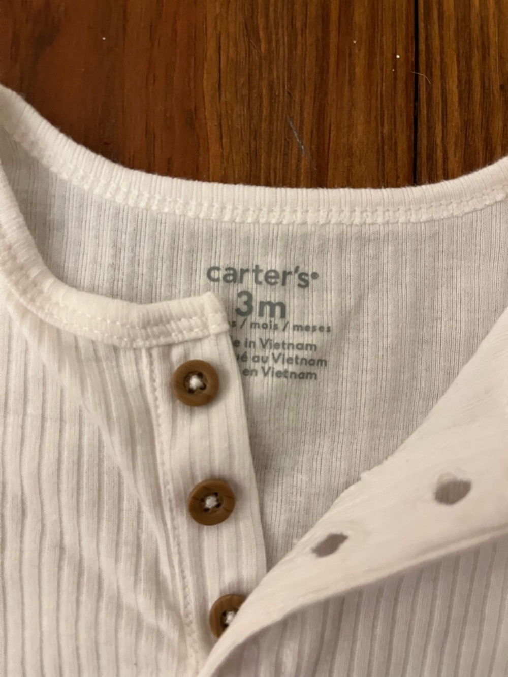 Carter's Cream Ribbed Two-Piece Matching Set - Picture 2 of 4